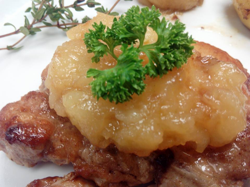 DIY Pork Chop, Apple Sauce, Fondant Potatoes4